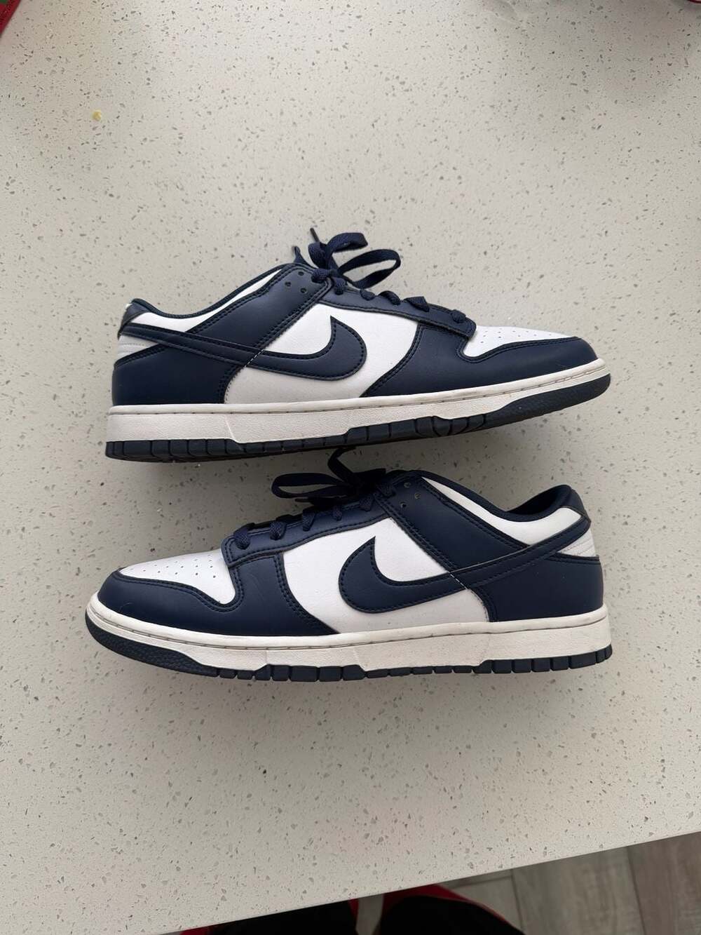 Nike Dunk Low Retro White Midnight Navy Men's Size 11